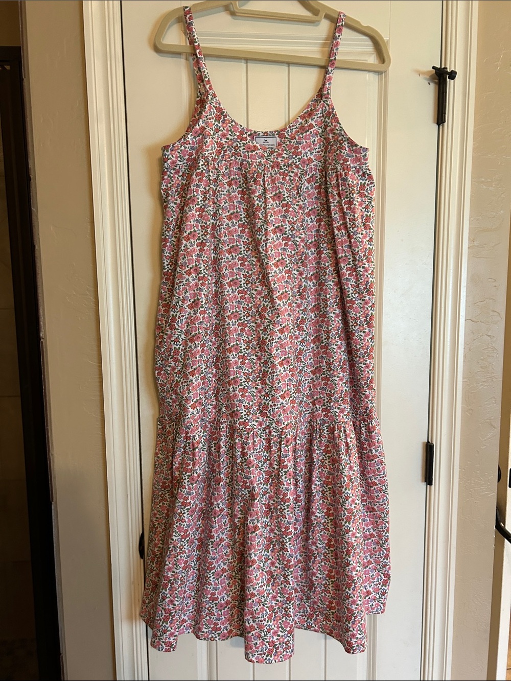 Petite Plume cotton Floral Pink nightgown